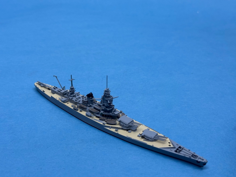 Battleship "Dunkerque" painted decks (1 p.) F 1939 Neptun N 1404S